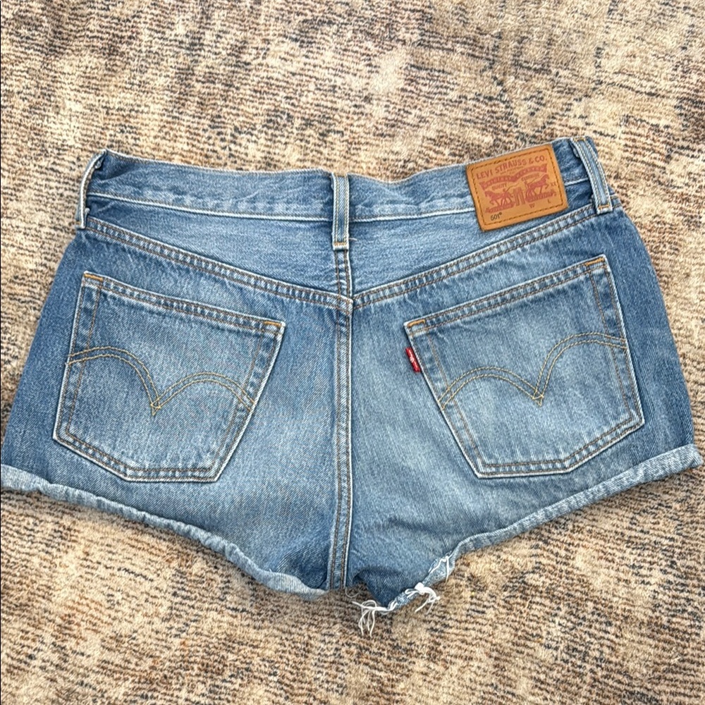 Levi's Blue Jean Shorts High-Waisted Relaxed Fit